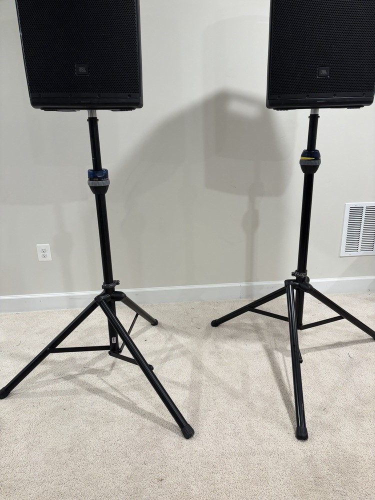 DJ Bundle With Speakers, Stands, Cables And Carrying Cases