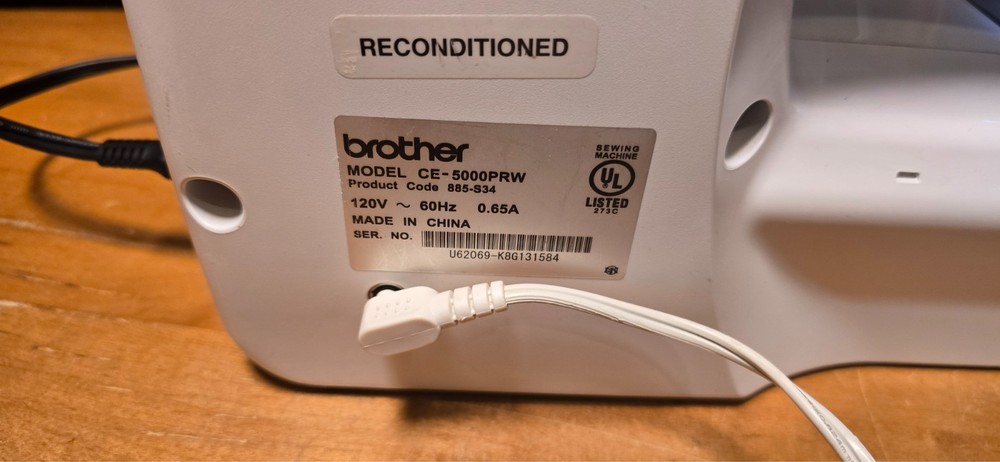 Brother CE-5000PRW Project Runway Sewing Machine – Error E1 – Untested