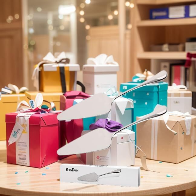 2 Pack Pie Server Stainless Steel SUS304 Small Silver Pie Spatula for Serving...