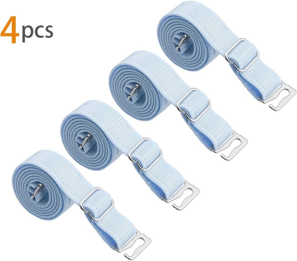 uxcell 2 Pair 10/12/15/18/20mm Width Stretchable 10 mm Width, Light Blue-pure