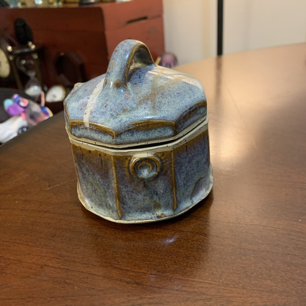 small handmade pottery Container/candy Dish