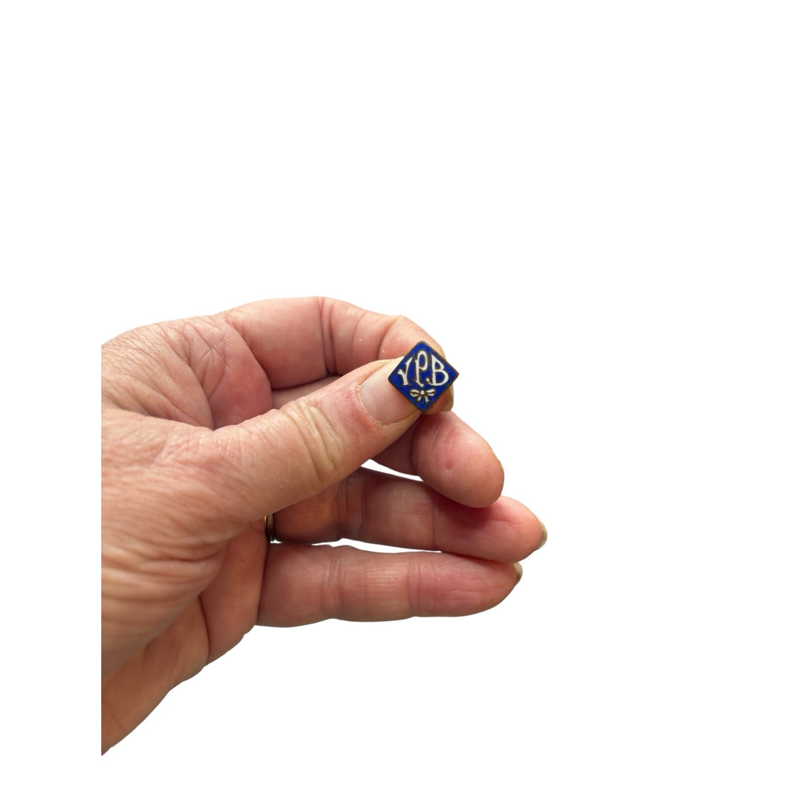 Antique YPB Enamel Pin Wright & Street Chicago Fraternal Youth Badge Vintage