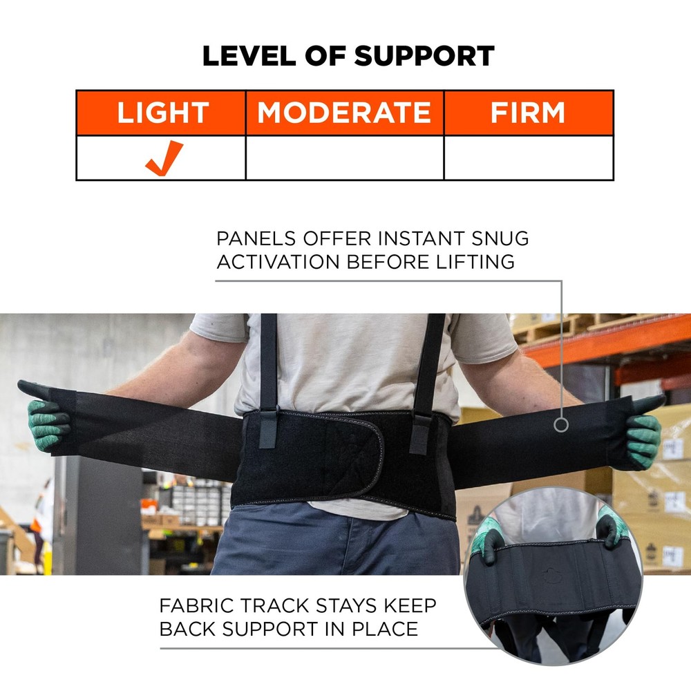 ProFlex 1650 Back Support Belt, 7.5" Elastic, Adjustable, Removeable Straps, ...