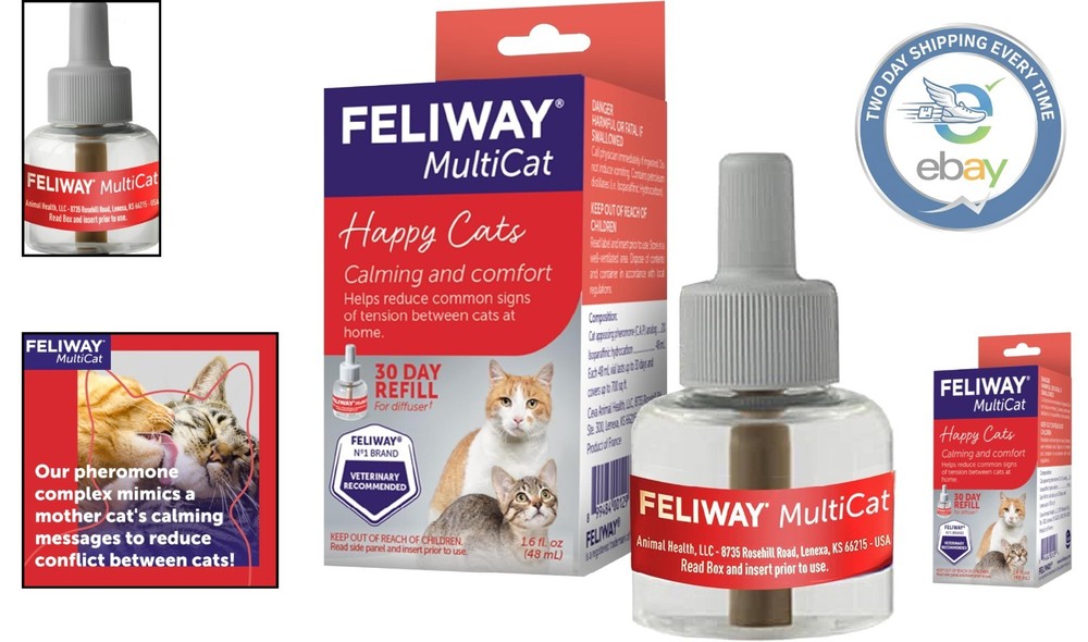 MultiCat 30 Day Calming Refill - 48ml Pheromone Diffuser for Peaceful Homes