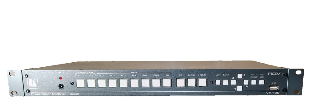 VP-730 KRAMER 9−Input ProScale Presentation Scaler/Switcher with Speaker Outputs