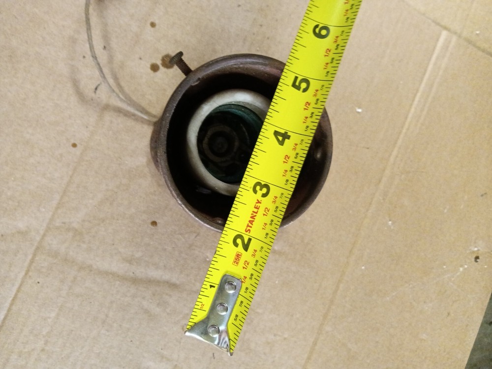 Vintage Large Electric Light Fixture Part, Torchy