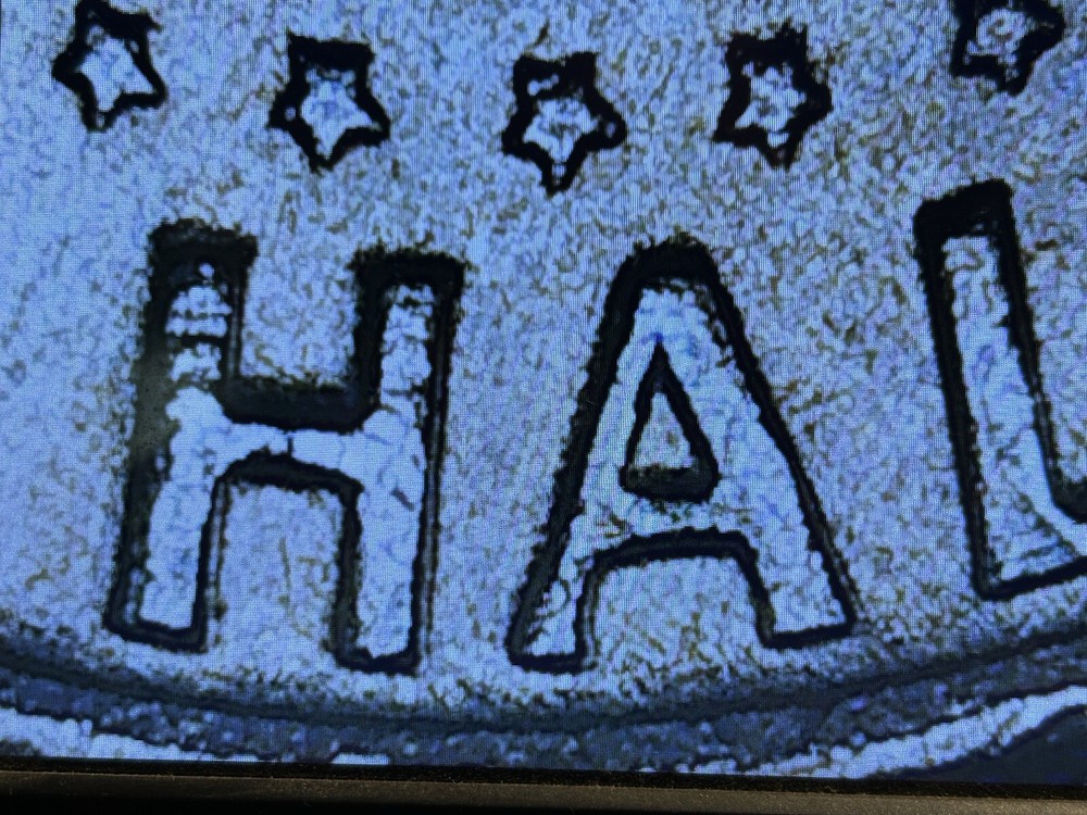 1972-D 50C Kennedy Half Dollar Multiple Errors View