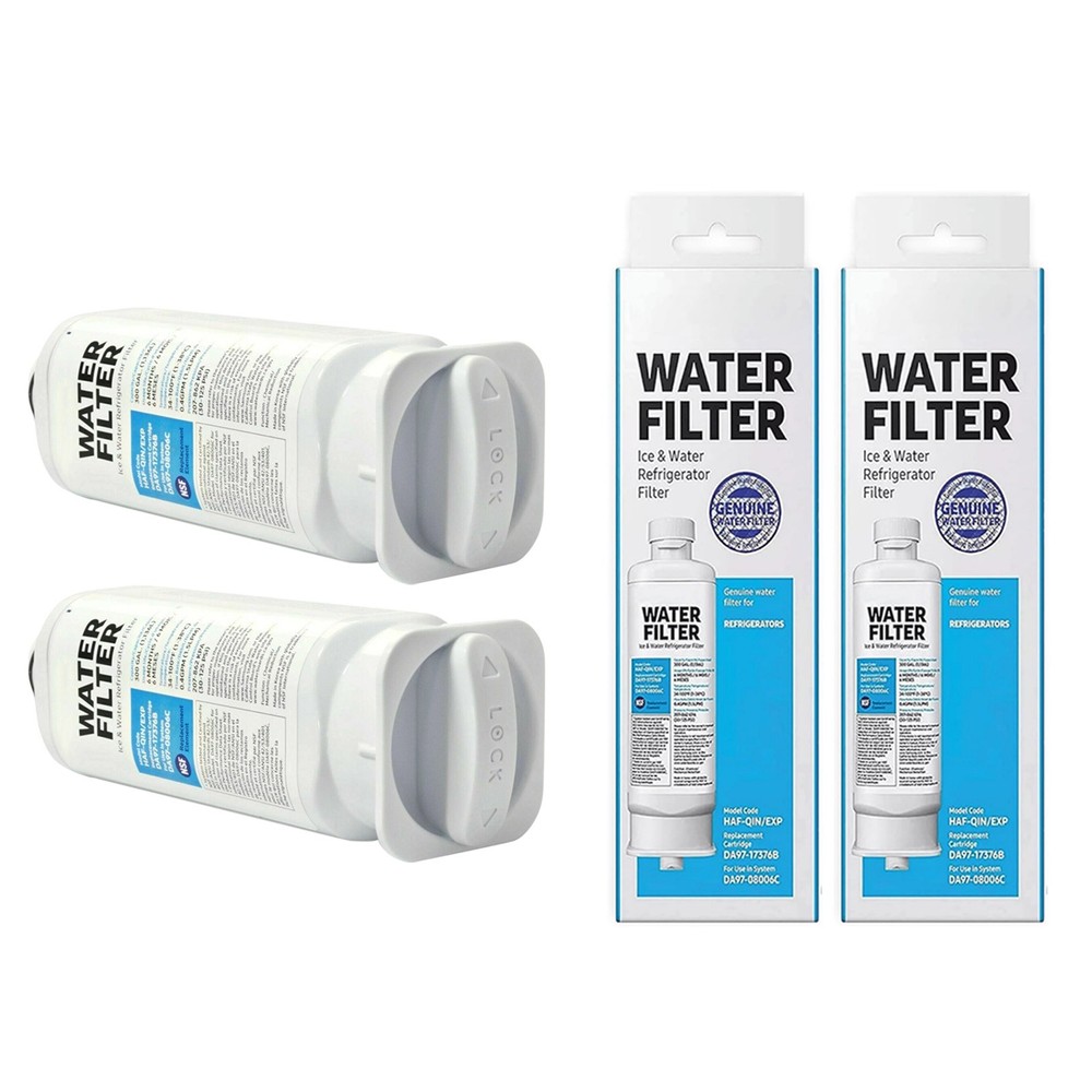 2 Pack DA97-17376B Refrigerator Filter For Samsung Water Purification System