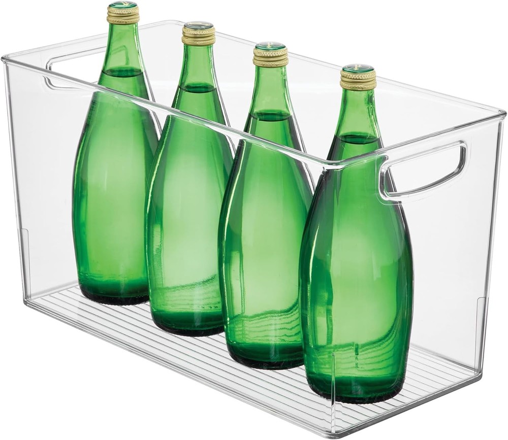 iDesign Recycled Plastic Pantry Storage Bin Linus Collection Clear