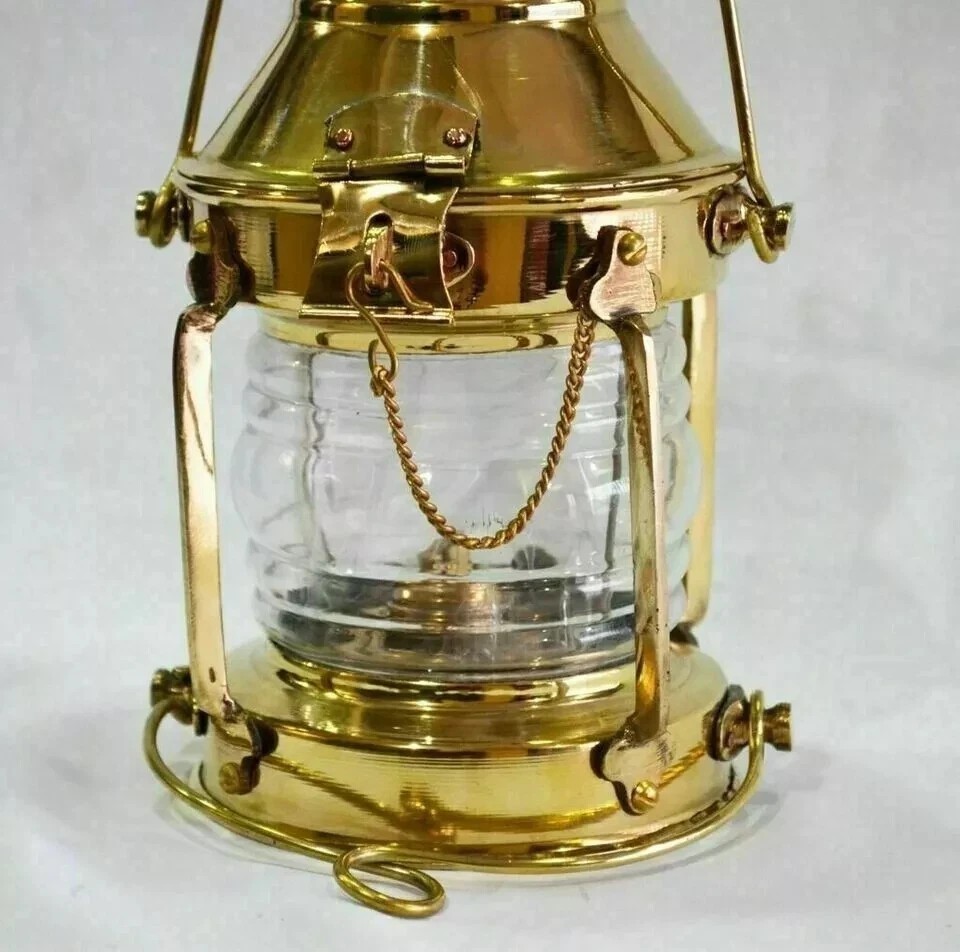 Solid Brass Antique Nautical Miner Ship Vintage Oil Lamp Maritime Lantern Style