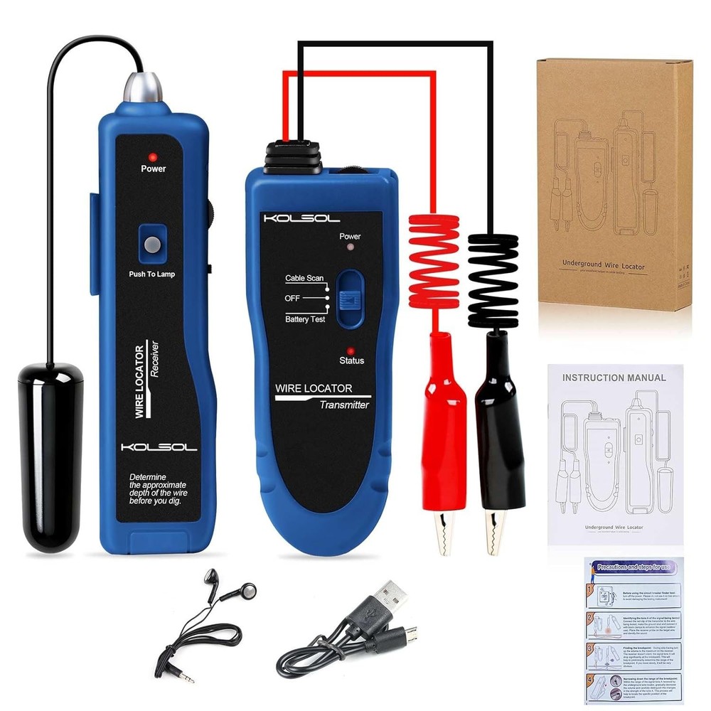 Effortless Electrical Wire Location: Rechargeable Tester with 2000 Feet Range
