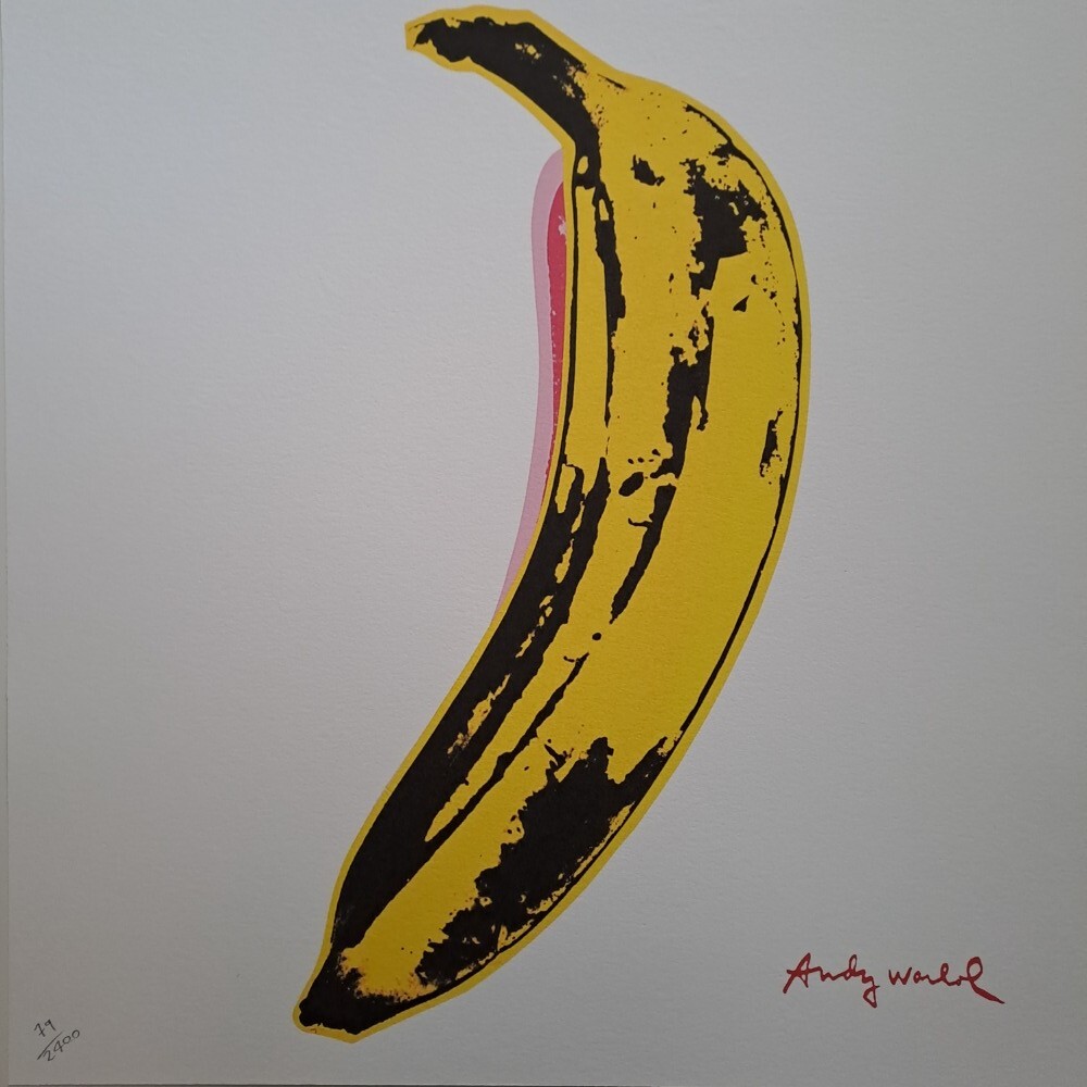1980s Andy Warhol Signed Limited Edition Lithograph - Banana