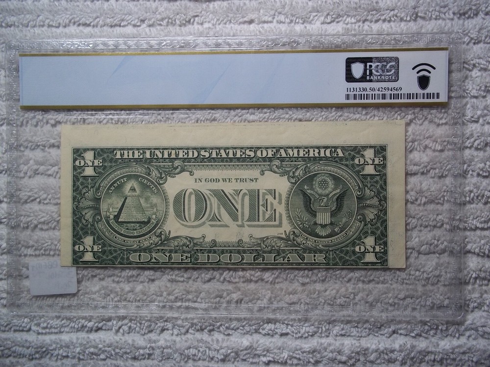1995 $1 ERROR - Inverted Overprint PCGS 50 PPQ #E30 RARE TYPE II ERROR
