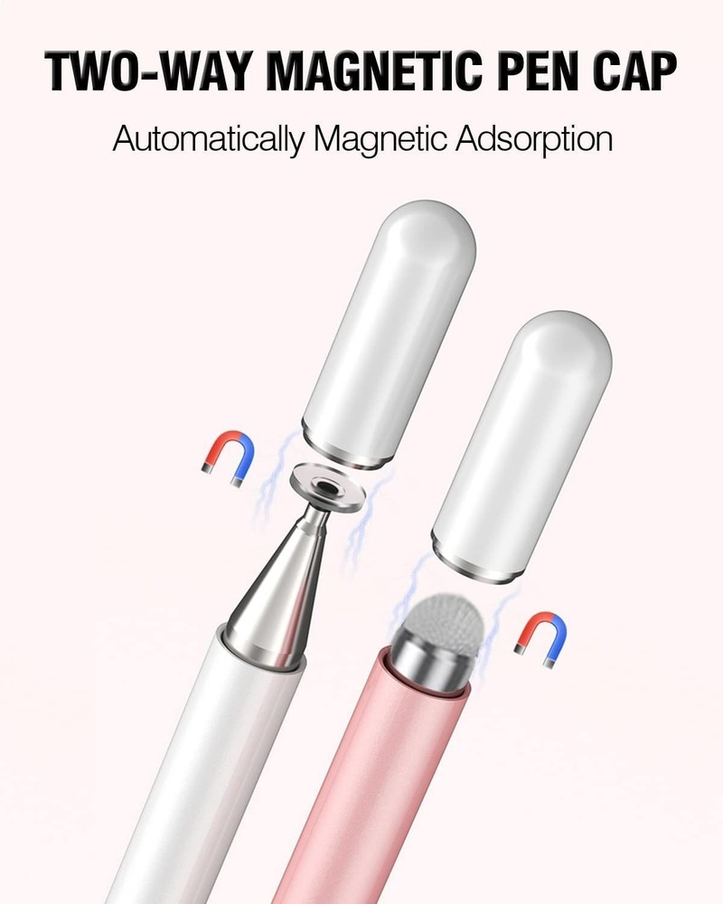 8 Pack Stylus Pens with Interchangeable Tips for All Touchscreen Devices