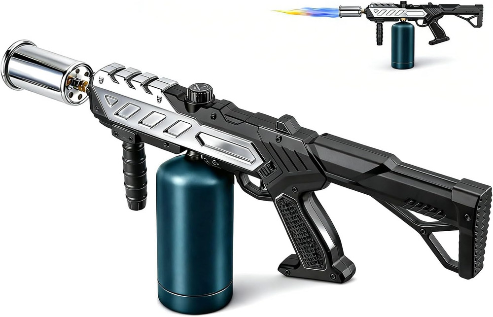 Powerful Propane Torch with Detachable Design, Adjustable Flame Kitchen Blow Tor