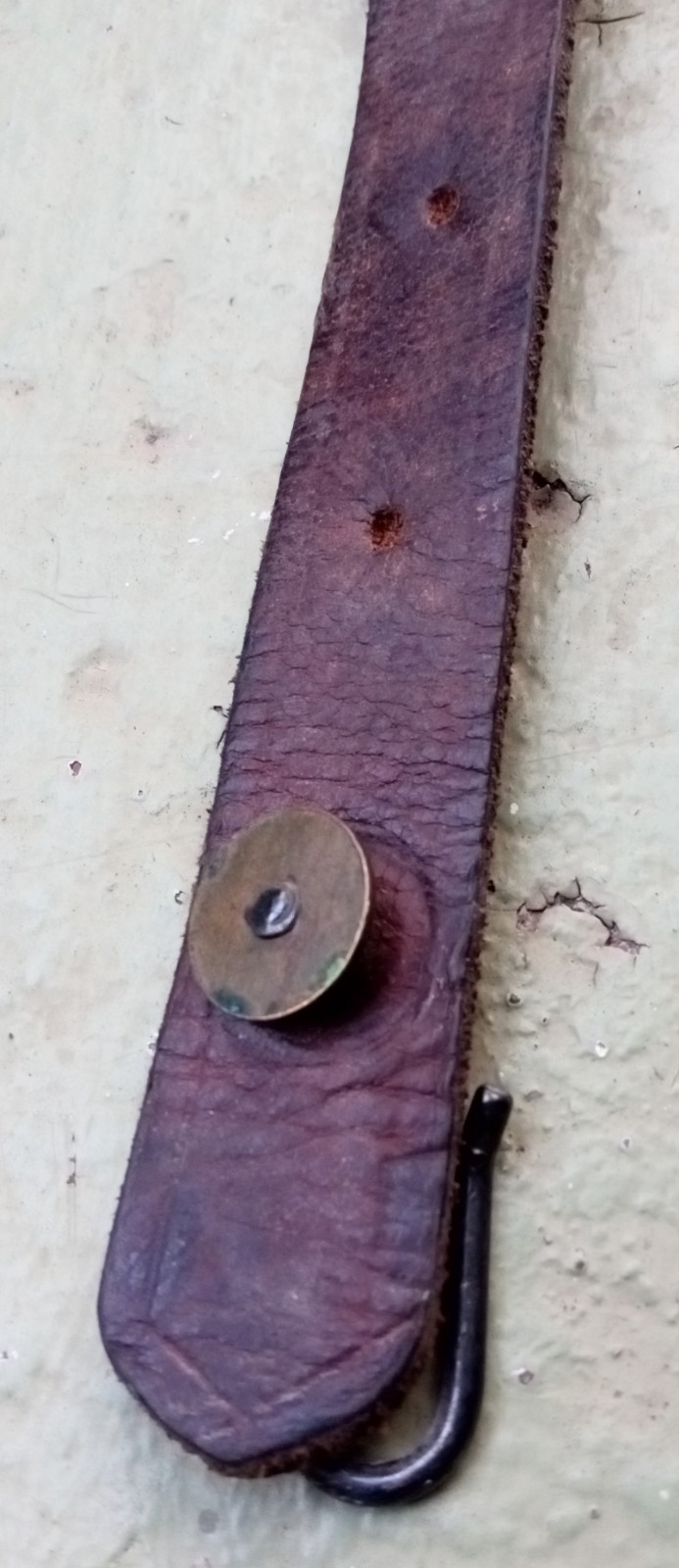 WW1 French Mle 1892-1914 Leather Y Straps Variant Modified Nicely Marked Good++