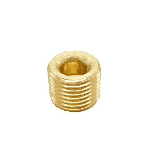 PCS Male Brass Pipe Plug Fitting Internal Hex Thread Socket Pipe 1/8" NPT 10
