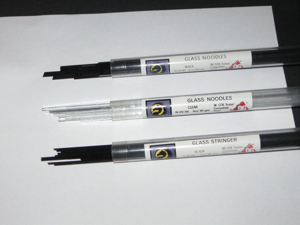 96 COE STRINGER/NOODLE PACK: UROBOROS BLACK, + CLEAR - PK 5