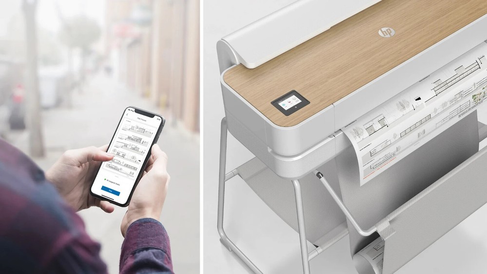 HP DesignJet Studio 24" Plotter CAD GIS BLUEPRINTS MAP Printer L@@K SAVE NOW!!