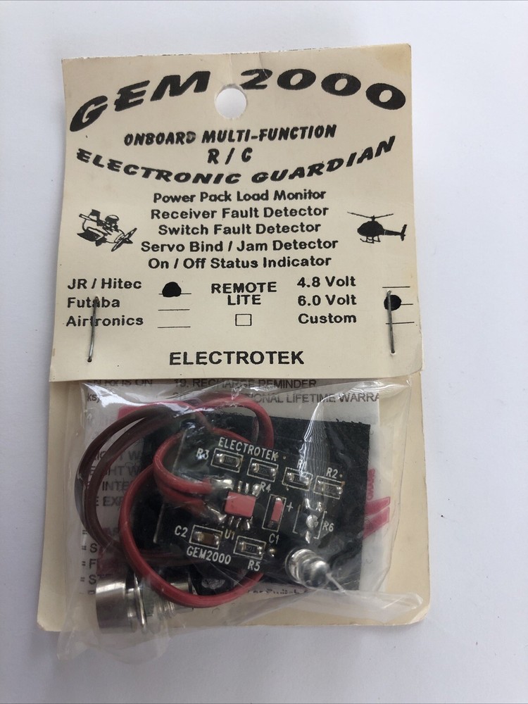 Gem 2000 Onboard Multi Function R/C Electronic Gaurdian Airtronics 6.0 Volt, NIP