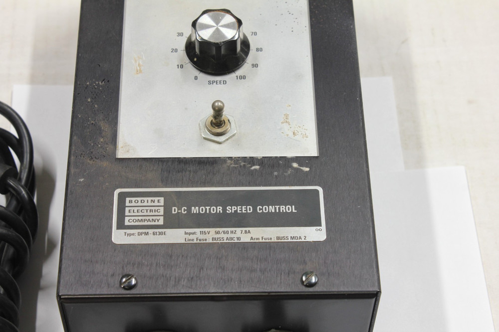 Bodine DPM-6130E DC Motor Speed Control