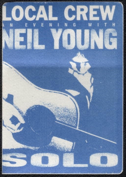 Neil Young Backstage Pass - 1999 Cloth Pass - Solo Tour