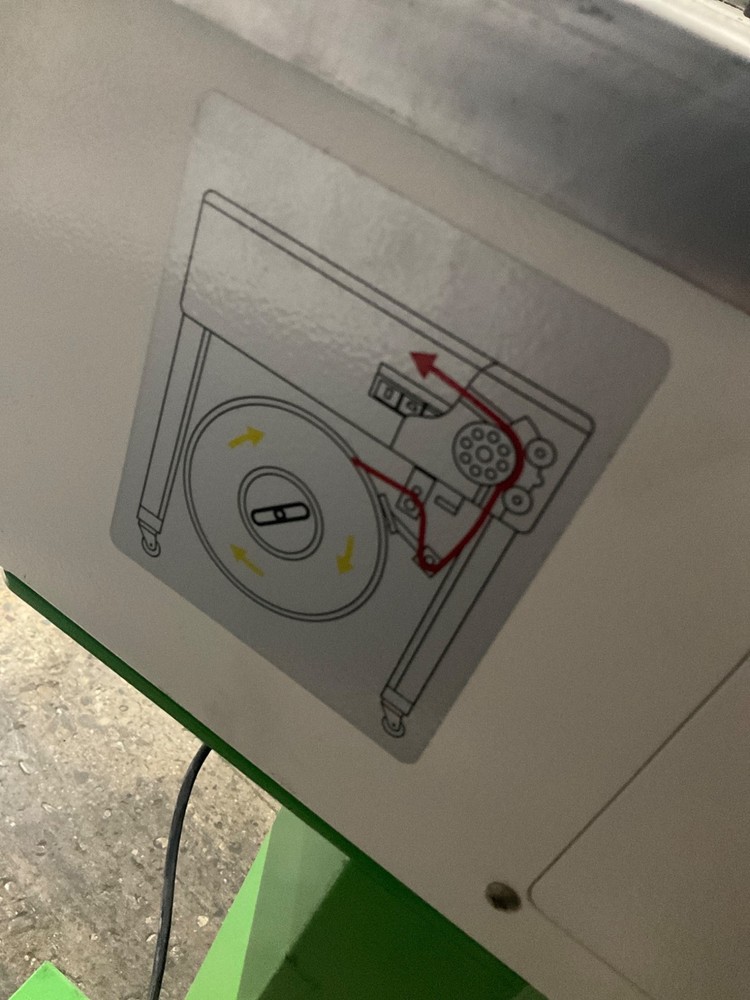 JORESTECH YS-A2H SEMI-AUTOMATIC STRAPPING MACHINE USED