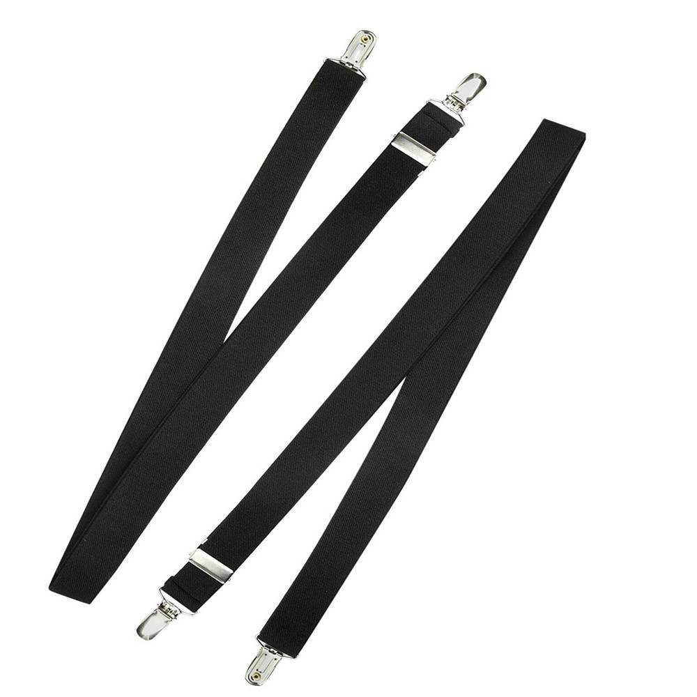2PCS Adjustable Bed Fitted Sheet Strap Suspender Gripper Fastener Clips 27.56 in