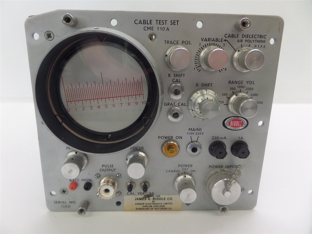 Vintage James Biddle Cable Test Set CME 110 A - Missing Cover