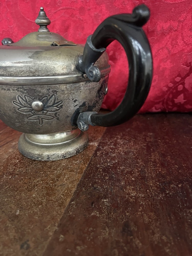 VIKING PLATE SILVER ON E P COPPER LEAD MOUNTS TEA POT Made Canada