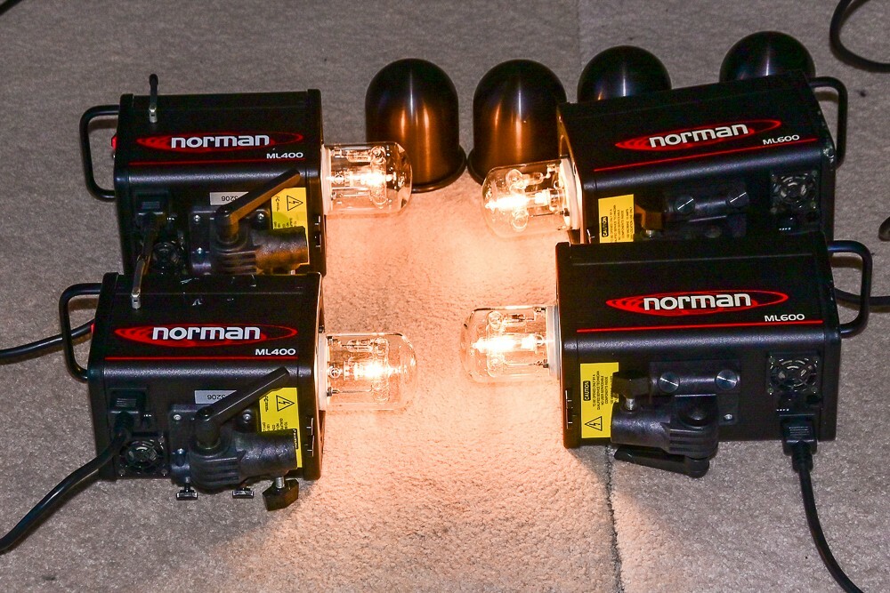 Norman studio lights and complete studio set up