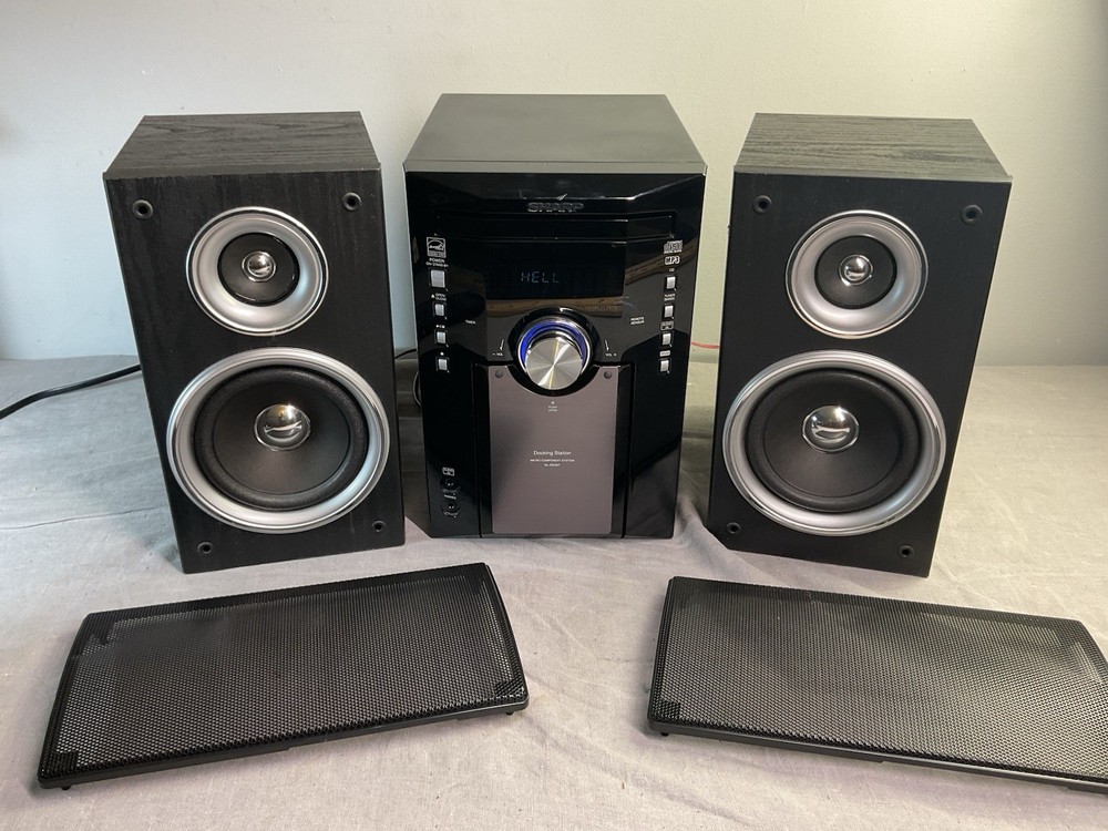 Sharp XL-DK257N Micro Component System iPod Dock with Remote - Tested