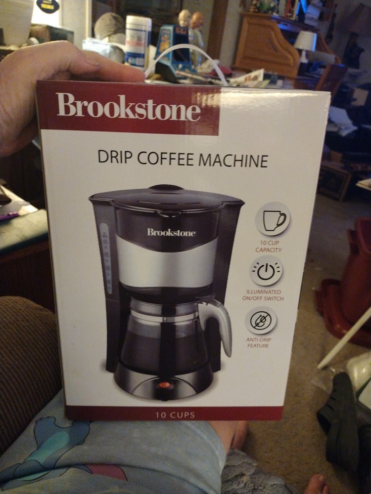 Brookstone 10 Cup Drip Coffee Machine NEW :-)