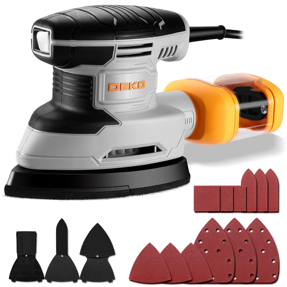 Detail Sander: 1.5A Multi-Function Mouse Sander Electric Sander Tool Corded P...