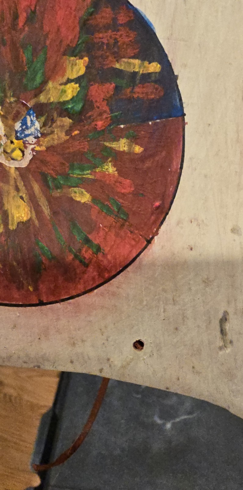 HOPI HEADDRESS TABLITA ORIGINAL PAINT WOOD LEATHER FEATHER SW ART EARLY CARVING