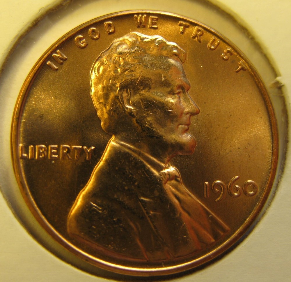1960 P LD BU LINCOLN CENT PENNY