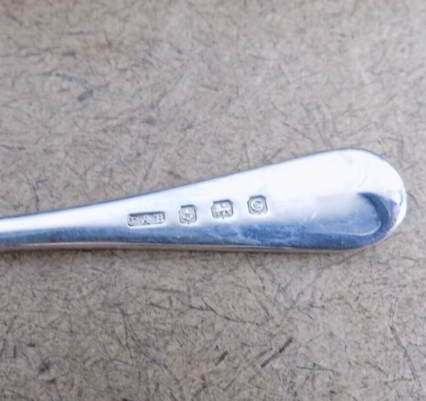 Docker & Burn British Sterling Silver & Cut Glass Butter Pat Set 1931 Hallmarks