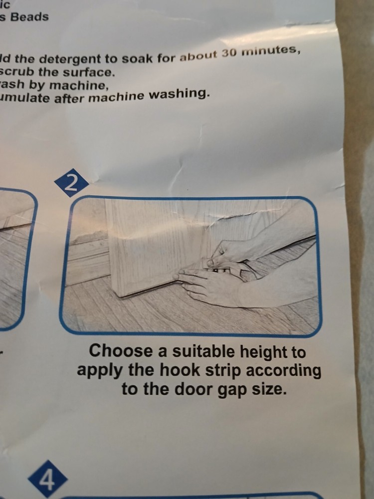 NABOWAN 38" Weighted Under Door Draft Stopper -Triangular 38 Inch, black