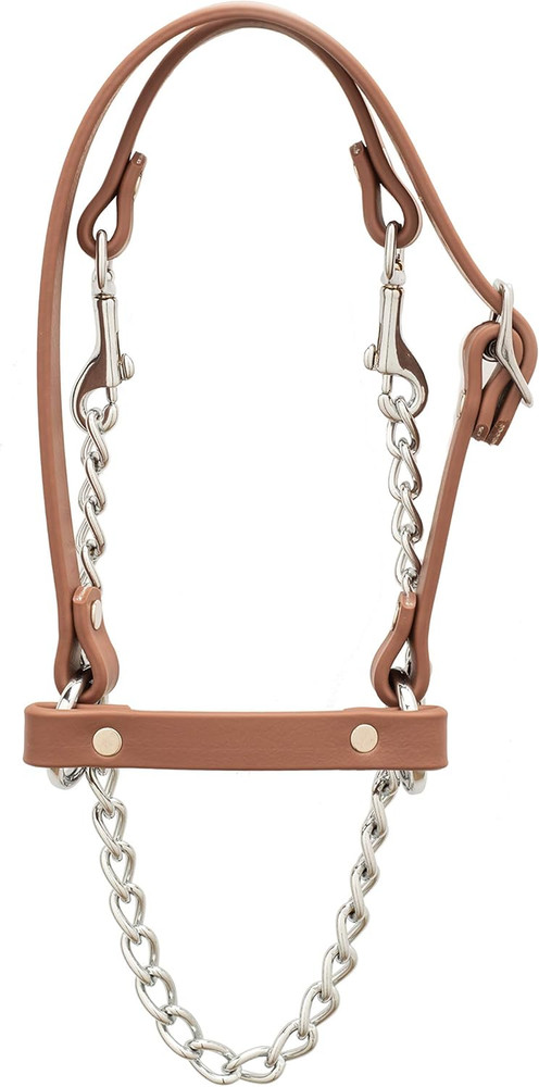 Brahma Webb Total Control Goat Halter, Brown