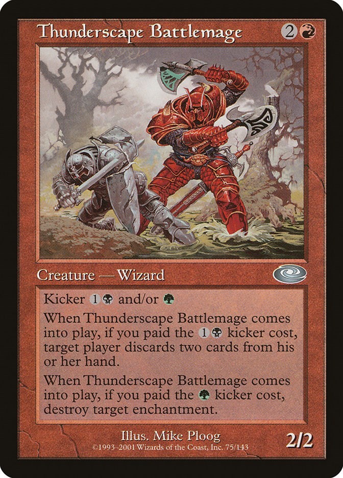 Thunderscape Battlemage Planeshift 75 MTG MP