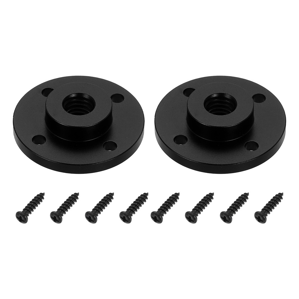 3/8" Thread Tripod Adapter Holder 2Pcs with Screw for Magic Arm DSLR Black