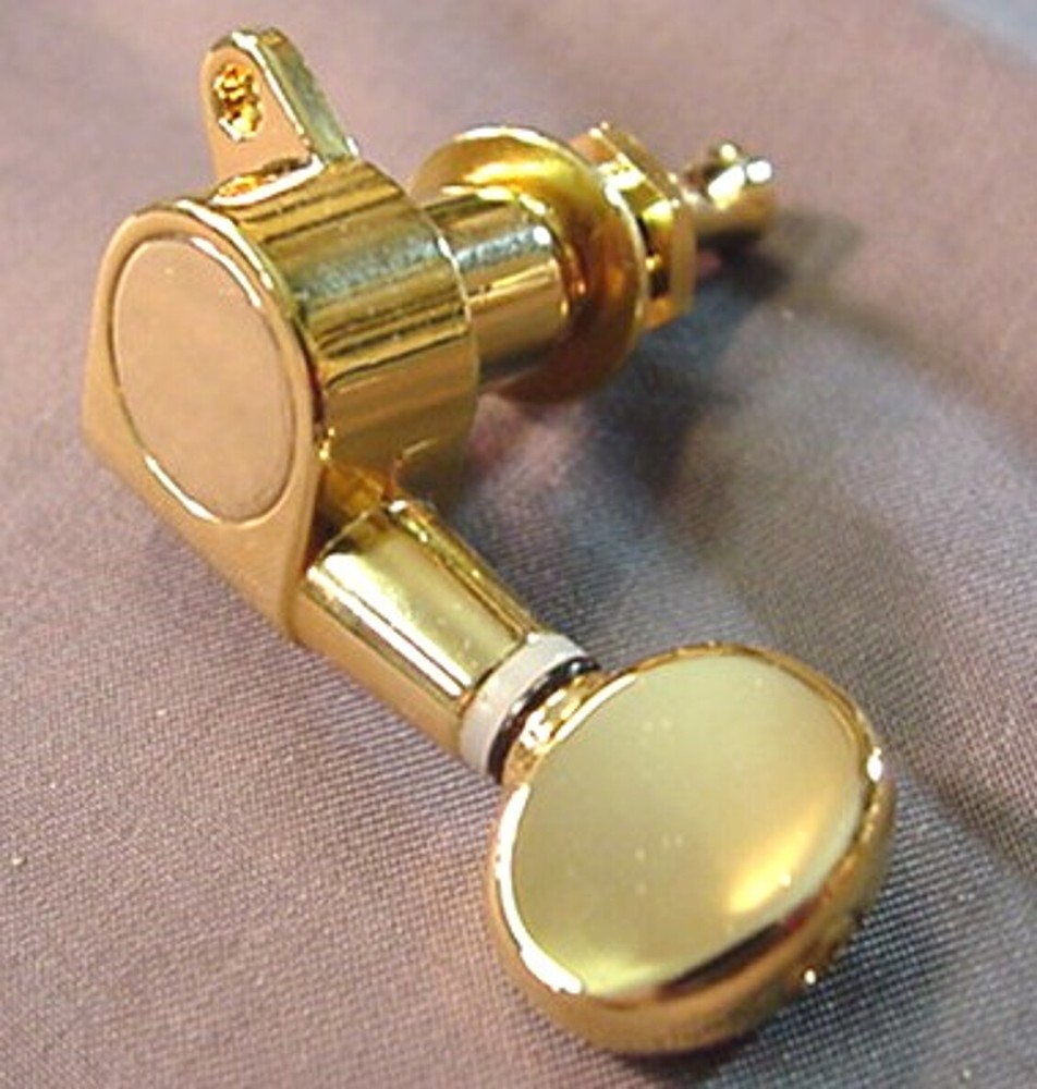 DIECAST GUITAR MACHINEHEADS mini heads GOLD 3+3 TUNERS