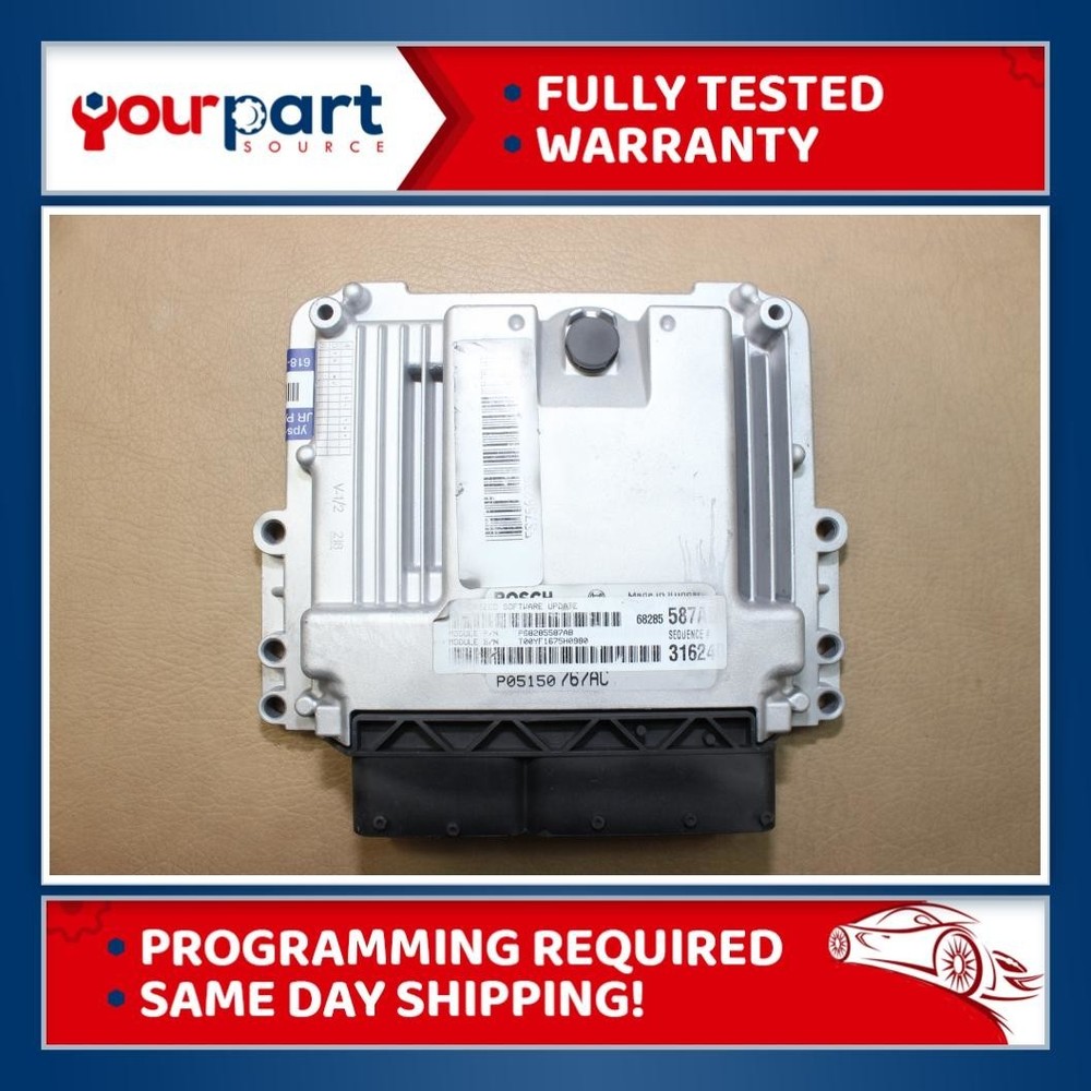 2015 RAM 1500 3.0L DIESEL ECU ECM PCM ENGINE COMPUTER 68285587 TESTED