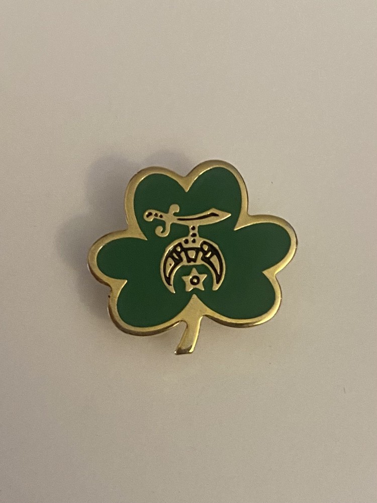Shriners Shamrock Lapel Pin P155