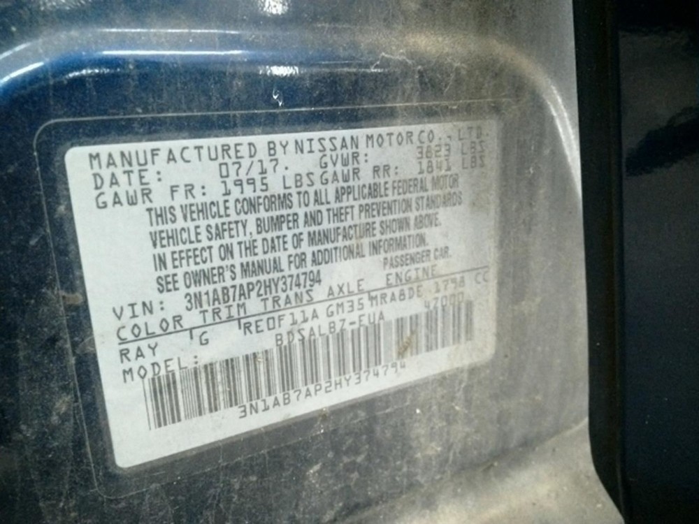 SENTRA 2017 High Mounted Stop Light 104936882