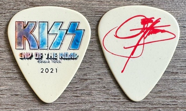 KISS = 2021 "Gene Simmons" **End Of The Road World Tour** Signature guitar pick