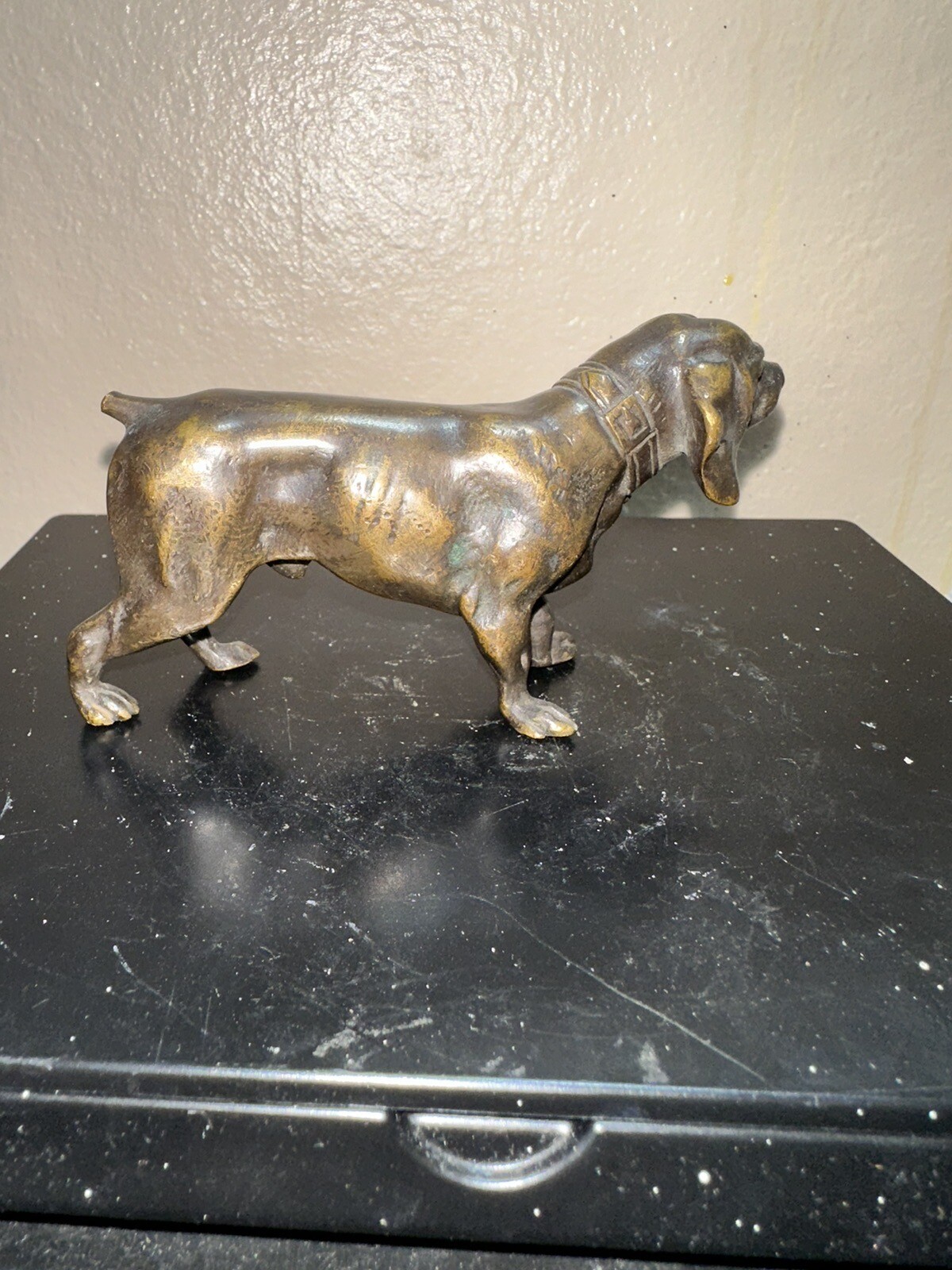 Wonderful Antique Bronze Dog