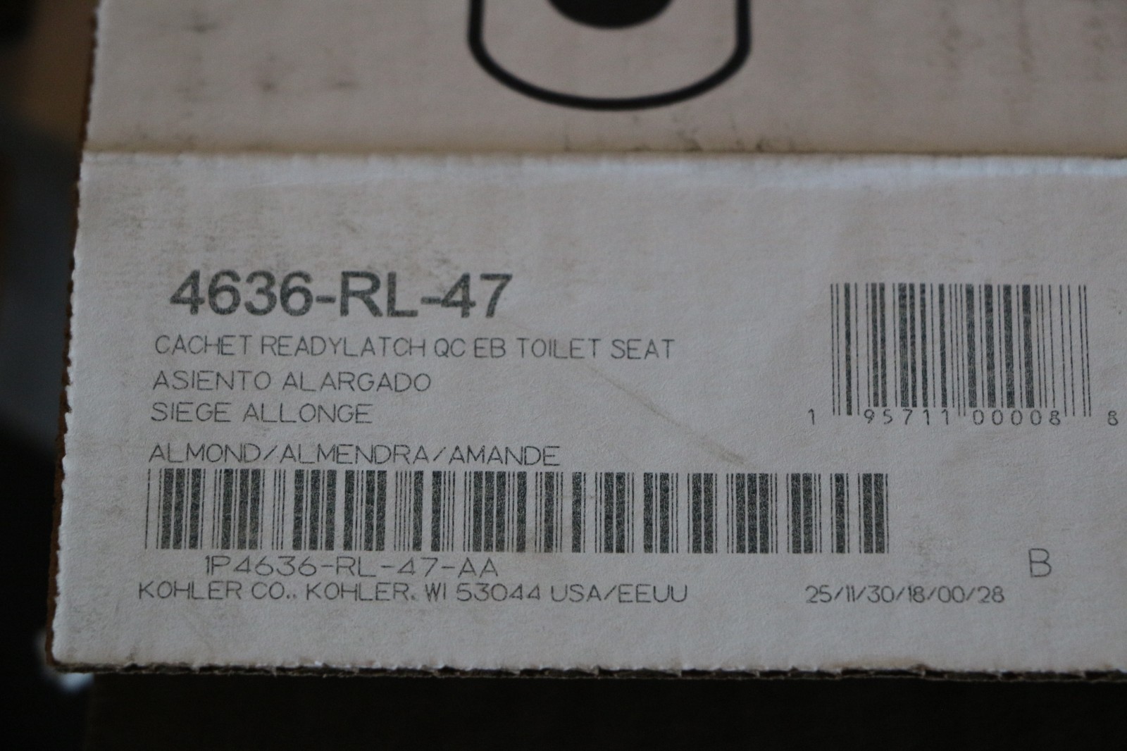 Kohler Cachet Elongated Closed-Front Toilet Seat with Soft Close K-4636-RL-47