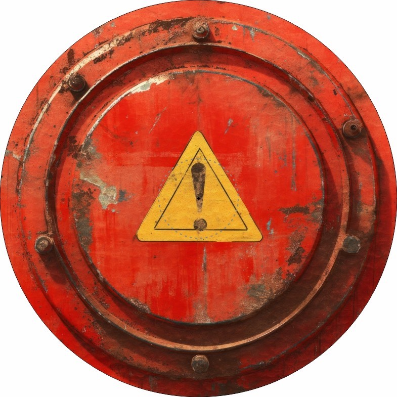 Objective Markers Set - 7.57" - Warning - Compatible w/ Warhammer 40K