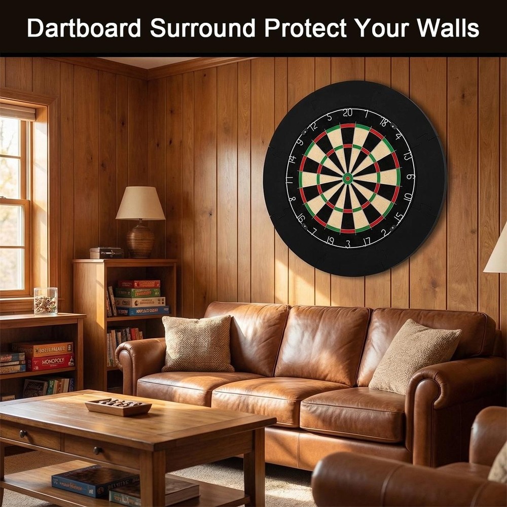 Black EVA Dartboard Protective Ring 45cm Inner Diameter Removable
